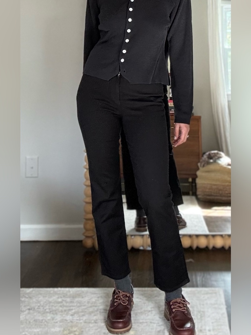 Rag & Bone Nina High Rise Ankle Cigarette Black